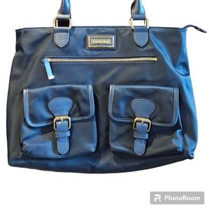 Calvin Klein Women's Large Blue Belfast Nylon Tote Bag